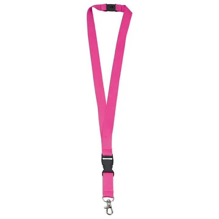 Polyester lanyard 20mm with buckle and hook - LT90879 (N9972)